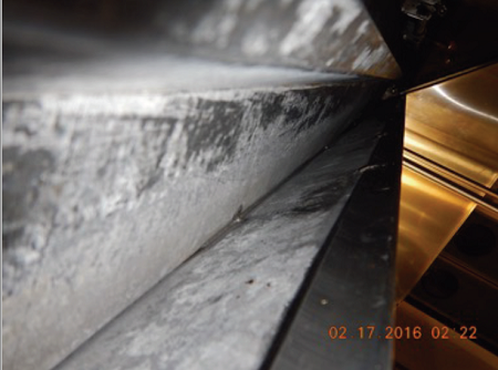 Exhaust system after cleaning